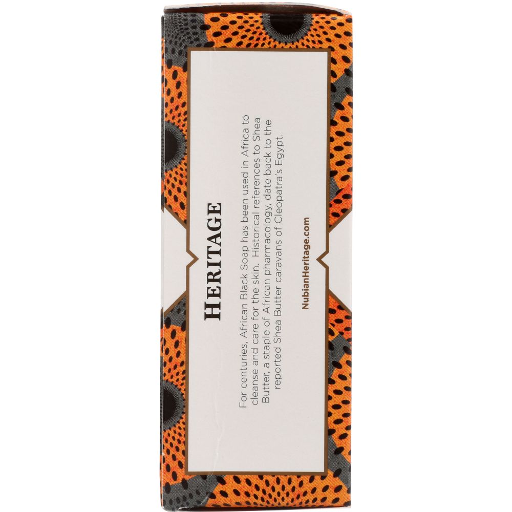 NUBIAN HERITAGE: Bar Soap African Black with Oats Aloe And Vitamin E, 5 oz